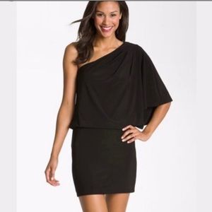 JESSICA SIMPSON One Shoulder Dress, Size: S, Color: Black